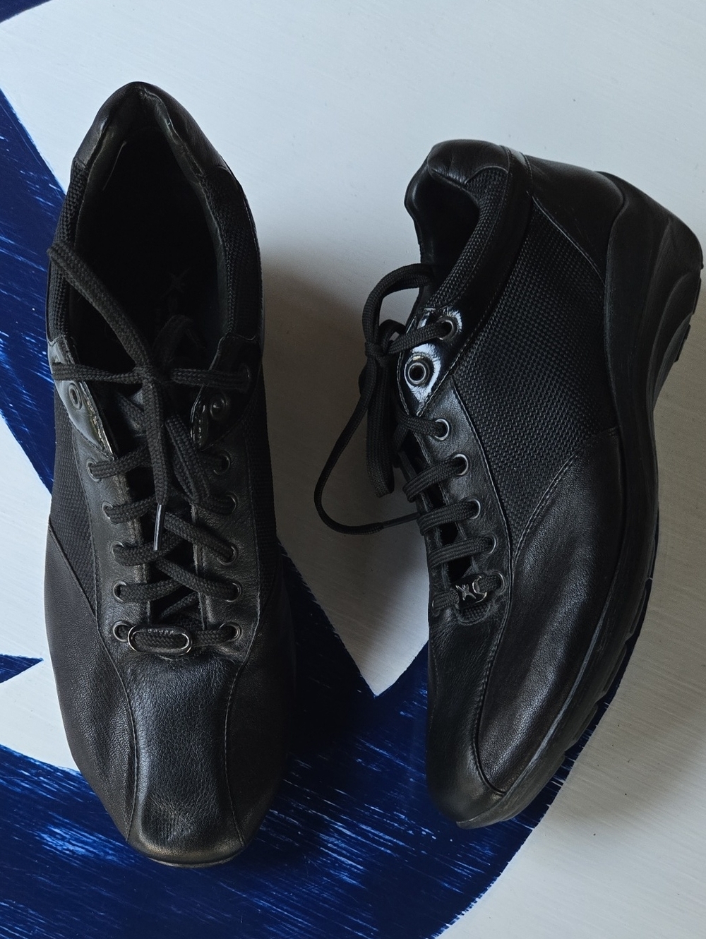 XSensible Black Stretchable Lace-up Shoe Size EU 37 US 6.5